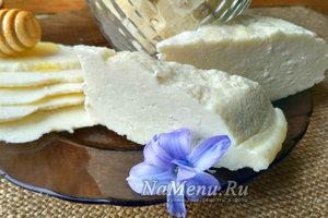 Нежный домашний адыгейский сыр (панир) из молока